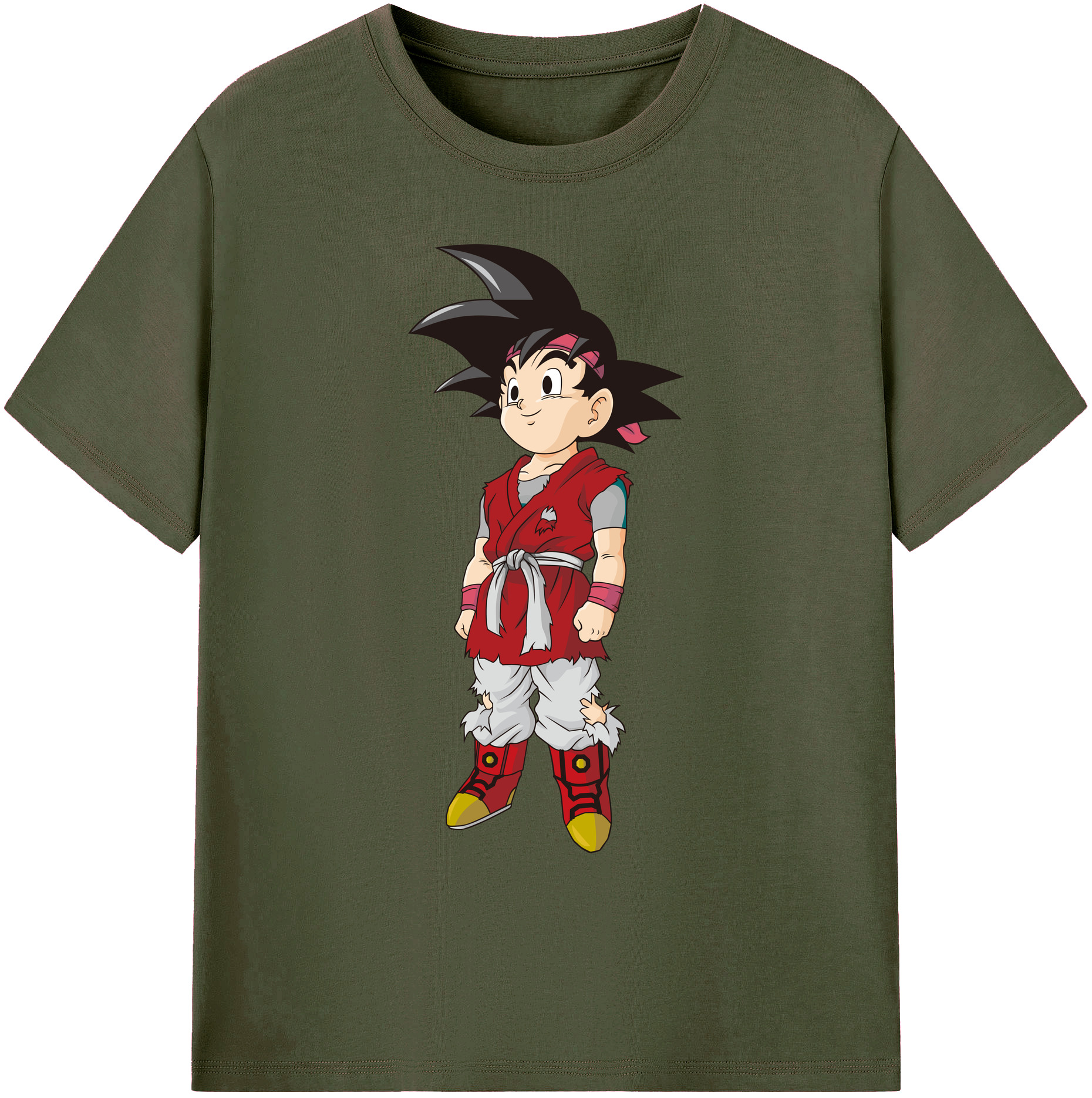 （画像用） ドラゴンボール 孫悟空（そん ごくう）Son Goku カカロット DRAGON BALL Kakarotto 綿100％ メンズ半袖Tシャツ｜肌触りやわらか＆通気性
